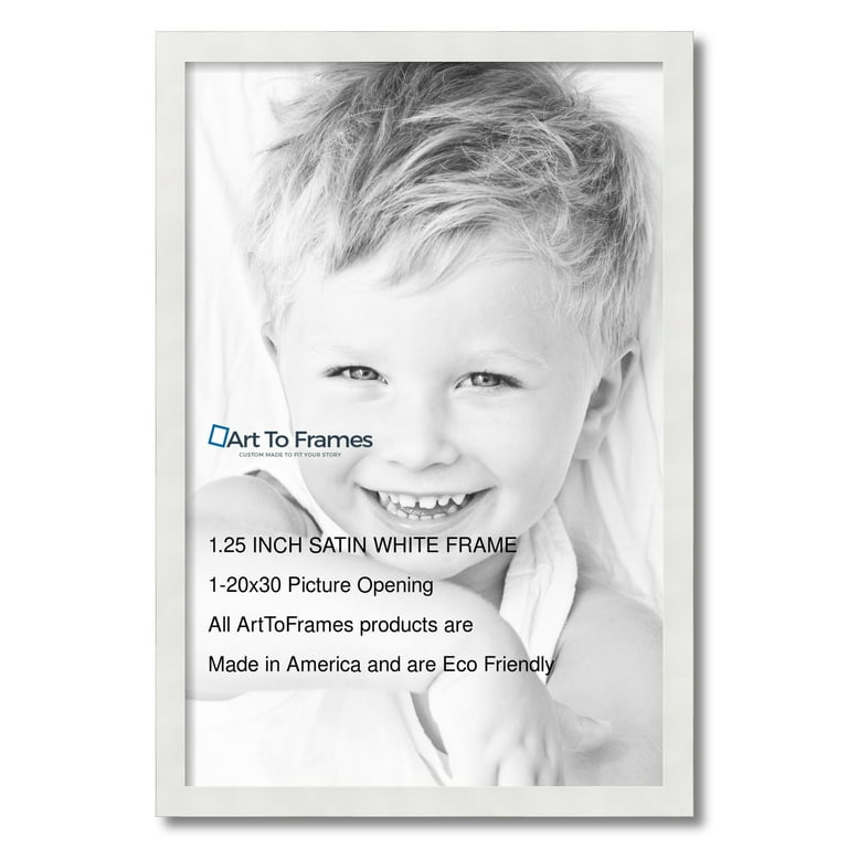 30x30 White Picture Frame For 30 x 30 Poster, Art & Photo — Modern Memory  Design Picture frames