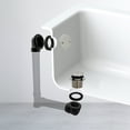 thumbnail image 2 of Westbrass 1-1/2" Tip-Toe Bathtub Drain Plumber's Pack with Two-Hole Elbow and ABS Fittings, Polished Nickel, 2 of 13