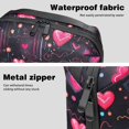 thumbnail image 4 of Valentine's Day Digital Storage Bag Pouch, Hard Drive Bag, Laptop Cord Organizer, Cable Organizer, Oxford Fabric Waterproof Electronics Travel Case - 5.9x9.44x3.14 in., 4 of 6