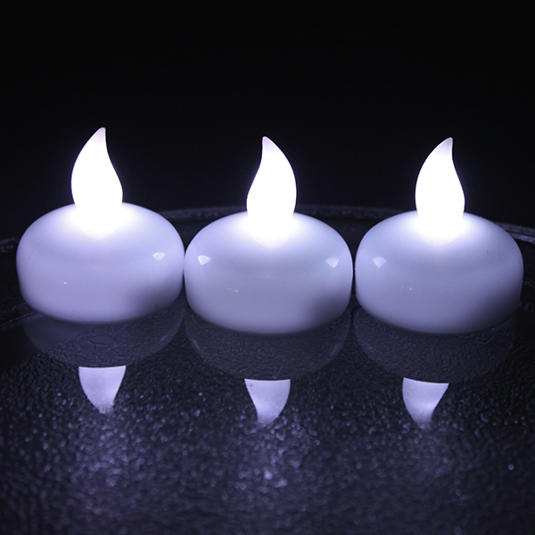 12 LED Waterproof & Flameless Floating Electric LED Tea Lights Float