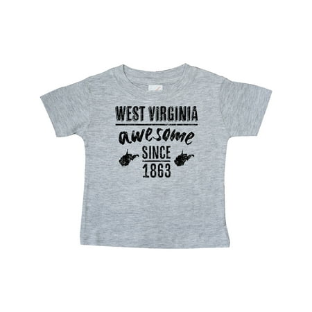 

Inktastic West Virginia Awesome Since 1863 Gift Baby Boy or Baby Girl T-Shirt