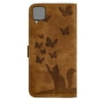 thumbnail image 6 of Wallet Case Designed for Samsung Galaxy A42 5G for Women,Flip Folio Cover with Butterfly Embossed PU Leather Kickstand Credit Card Holder Slots Magnetic Wrist Strap Phone Case, Brown, 6 of 13