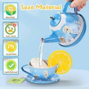 Kifunppy Toys for Girls 3-6 Years,Pretend Tea Party Set Play Kitchen Toy Gifts for Kids Toddlers Age 3 4 5 6