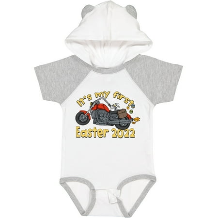 

Inktastic It s My 1st Easter 2022 with Bunny on Motorcycle Gift Baby Boy or Baby Girl Bodysuit