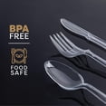 thumbnail image 5 of PLASTICPRO Plastic Silverware Kitchen Utensil Set Disposable Plastic Forks, Spoons and Knives, 400 Pack, 5 of 7