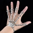 thumbnail image 2 of Metal Skeleton Bracelet Ghost Claw Ornaments Gothic Finger Rings Skeleton Bracelet Halloween Accessories, 2 of 9
