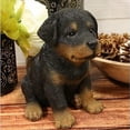 thumbnail image 4 of Tan rottweiler escultura exquisito diseño con encanto color sólido mini perro estatuillas juguete para habitación casa jardín al aire libre adornos Eigraketly HA012396-00B, 4 of 7