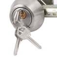 thumbnail image 4 of Bathroom Bedroom Stainless Steel Cylinder Deadbolt Door Locks with Keys, 4 of 7