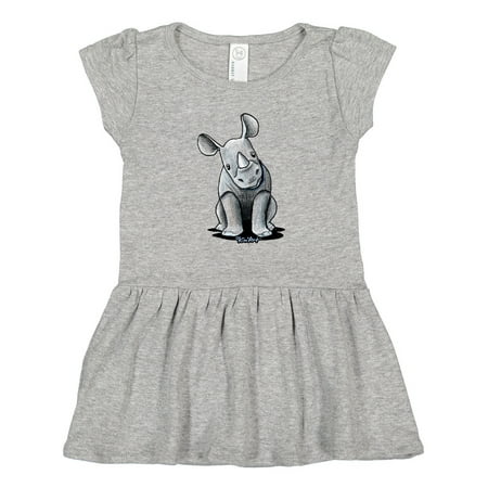 

Inktastic Curious Rhinos Gift Toddler Girl Dress