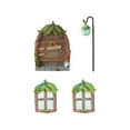 thumbnail image 1 of Puerta y ventanas de hadas para árboles, casa de hadas en miniatura, ventana y puerta, adorno para césped, árboles de pared, miniarte de jardín de kusrkot Ventanas de puerta de hadas, 1 of 4
