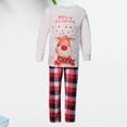 thumbnail image 3 of Disfraz Premium Pantalones de manga larga para la familia, traje informal a cuadros con estampado de alce (niño blanco 8-9T) Kuymtek Blanco 8-9 años para Unisex, 3 of 5