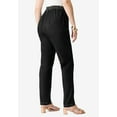 thumbnail image 3 of Roaman's Women's Plus Size Petite Plus Size Easy-Wear Straight Leg Jean, 3 of 5