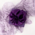 thumbnail image 3 of Cinta decorativa Ribbli satinada con alambre de 6,35 cm x 18 m, color morado, 3 of 4