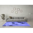 thumbnail image 3 of Ahgly Company Machine Washable Indoor Rectangle Abstract Blue Modern Area Rugs, 5' x 7', 3 of 4