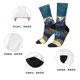 thumbnail image 5 of Fotbe Sunshine Underwater Sand Turtle Calcetas Largas con Estampado para Hombre y Mujer – Calcetas de Compresión Transpirables y Elásticas, Viajar y Uso Diario Talla 5-11, 5 of 6