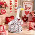 thumbnail image 6 of Porch Goose Outfits for 19-23 Inch Statue Heart and Arrow Print Dress with Matching Lace Hat Valentine's Day Outdoor Front Porch Patio Garden Yard Decor, 6 of 9