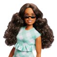thumbnail image 2 of Barbie Fashionistas Doll #240 in Green Gingham Dress and Sunglasses, Wavy Dark Brown Hair, 2 of 6