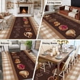 thumbnail image 5 of 5'x8' Area Rugs, Vintage Coffee Time Indoor Outdoor Area Rug for Living Room Bedroom, Farmhouse Desserts Brwon White Plaid Washable Bathroom Rugs Kitchen Floor Carpet Mats Home Decor Aesthetic, 5 of 8