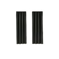 thumbnail image 3 of Style U 3-Piece Tension Rod and Black Solid Rod Pocket Room Darkening Indoor Curtain Set, 3 of 5