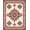 Beige, Pattern 2, variant on ODIKA 3x5 Machine Washable Non-Slip Area Rug, Elegant Botanical Vine Scroll Interlocking Medallion High Traffic Rug, Red, 661193