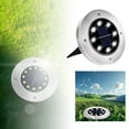 thumbnail image 2 of 1 Pack Solar Garden Lights Outdoor - 8 LED Solar Ground Lights, Waterproof In-Ground Landscape Lighting for Pathway, Lawn, Patio, Yard, and Walkway, 2 of 6
