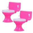 thumbnail image 5 of Unbranded  2 Pcs Toy Toilet for Dolls Dollhouse Kids Pretend Play Toys, 5 of 8