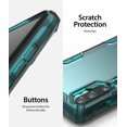 thumbnail image 5 of Ringke Fusion-X Case Compatible with Xiaomi Mi Note 10, Transparent Hard Back Shockproof Advanced Bumper Cover - Turquoise Green, 5 of 8