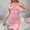 Pink, variant on Women Nightgown Sleepwear Lace Chemise V-neck Lounge Dress White M