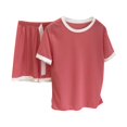 thumbnail image 4 of yunLCZ Nightgowns for Women Women's Sleepwear Short Sleeve Pajama Set Sleepdress, 4 of 4
