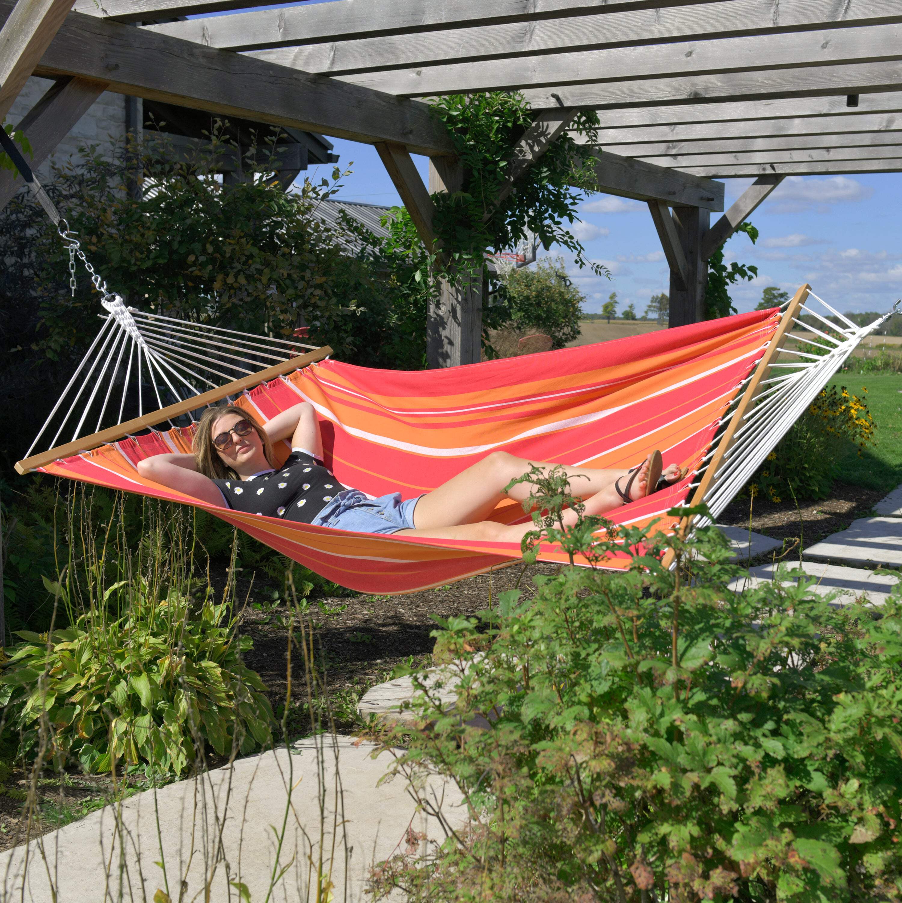 Cotton Spreader Bar Hammock (Double)