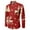 D-Watermelon Red457, variant on DHFJKG Men's Santa Shirts Christmas Printed Long Sleeve Turndown Collar Comfortable Casual Blouse Autumn Winter Relaxed Fit Versatile Tops