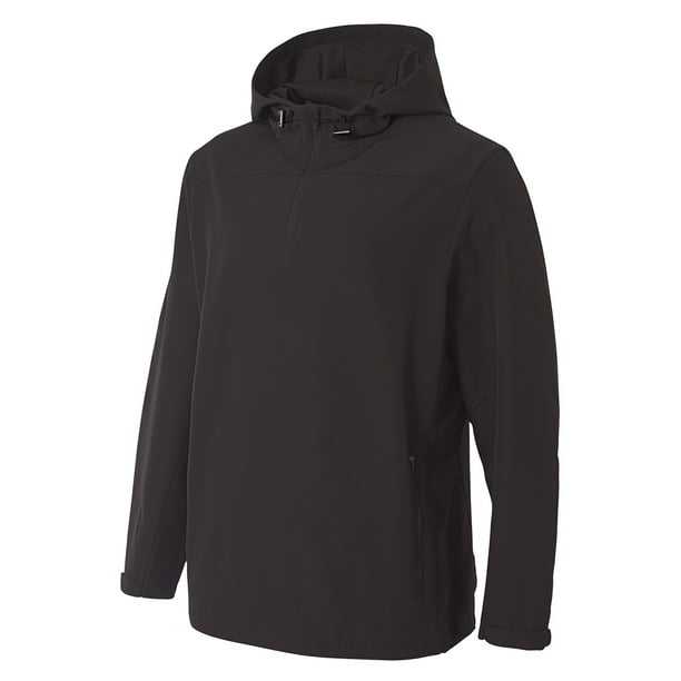 Force 1 4 Zip Windbreaker For Men In Black N4263 Walmart Com Walmart Com