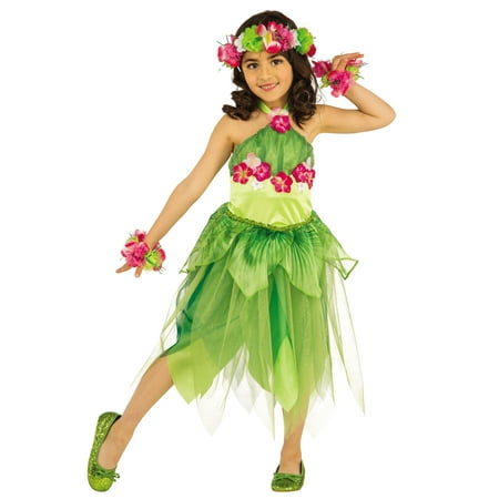 Hawaiian Dancer Girls Luau Fairy Child Halloween Costume