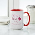 thumbnail image 4 of CafePress - World's Best Daughter In Law (Heart) Large Mug - 15 oz Ceramic Large White Novelty Mug, 4 of 4