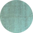 thumbnail image 1 of Ahgly Company Indoor Round Abstract Light Blue Modern Area Rugs, 8' Round, 1 of 4
