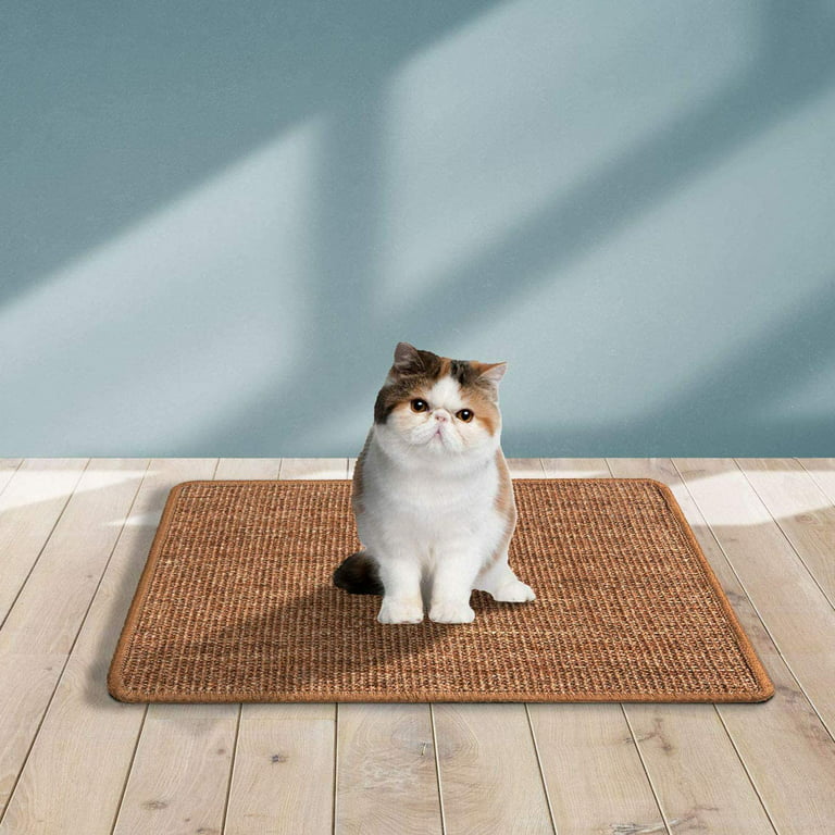 EIMELI Natural Sisal Cat Scratcher Mat Horizontal Cat Floor