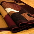 thumbnail image 4 of Allstar Rugs Allstar Modern Colorblock Design Rug Burgundy 5' 2"x7' 1" 5' x 8', 4 of 5