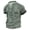 Army Green, variant on T-shirts for Men Retro Tie Casual Color Matching Short Sleeved Men's Tie Up Short Sleeves Trendy Short Sleeves