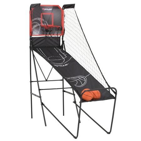 Redline Alley-oop Single Basketball Shootout with Quick Connect Easy-to-Assemble Frame and Compact Fold-up Design for Easy