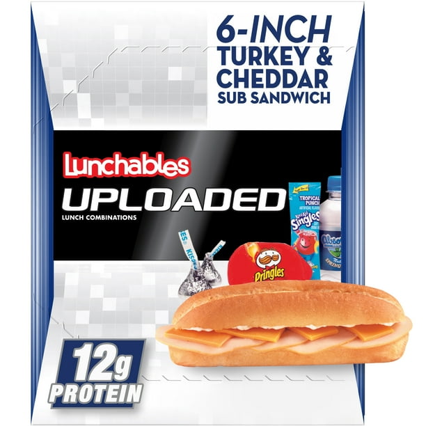 Lunchables Uploaded 6Inch Turkey & Cheddar Cheese Sub Sandwich Meal