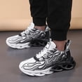 thumbnail image 3 of Dakaela Men's Walking Running Shoes Non Slip Fashion Sneakers Athletic Sport Basketball Shoes Black 9.5, 3 of 8