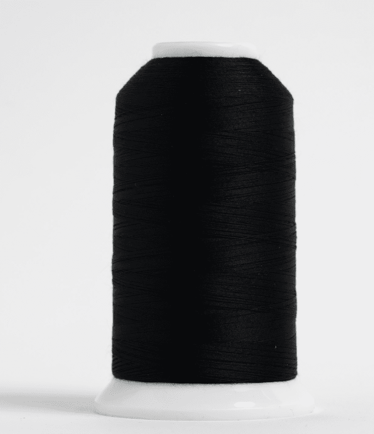 Superior Threads So Fine 3-Ply 50 Weight Polyester Sewing Thread Cone - 3280 Yards (Black)