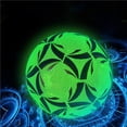 thumbnail image 3 of Greeniant Fútbol reflectante noche brillante interior oficial luminoso Soccers PU resistente a los deslizamientos fluorescente pelotas de entrenamiento Ropa Deportiva, Zapatos Greeniant OD014095-00, 3 of 6