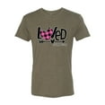 thumbnail image 2 of Wild Bobby, Loved John 3:16 Inspirational/Christian Men Premium Tri Blend Tee, Military Green, XX-Large, 2 of 6