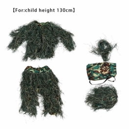 Costume Ghillie 3D Feuillu – Veste+pantalon, Léger, Respirant, Pour Chasse Et Paintball