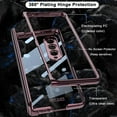 thumbnail image 3 of Compatible Champagne Gold Samsung Galaxy Z Fold 4 Clear Case Hinge Protection Electroplating PC Magnet Crystal Case for Samsung Z Fold 4 Case,Samsung Z Fold 4 5g Case Galaxy Fold 4 5g Phone Case, 3 of 14