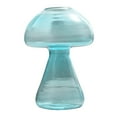 thumbnail image 1 of Frosted Red Mushroom Vase Yellow Brown Stable For Home Living Room Creative Glass Crafts Decor, 1 of 21