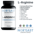 thumbnail image 4 of Nor'East Laboratories L-Arginine Capsules – Dietary Supplement, 60 Count, 4 of 5