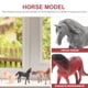 thumbnail image 2 of FELTECHELECTR 12 figuras de caballos adorables, interesantes figuras de caballos, juguetes decorativos, caballos, suministros para niños., 2 of 7