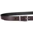 thumbnail image 2 of Marino Reversible Brown/Black Leather Belt For Men - Classic Dress Belt 1.25 inch Wide - With Removable Rotating Buckle, 2 of 5